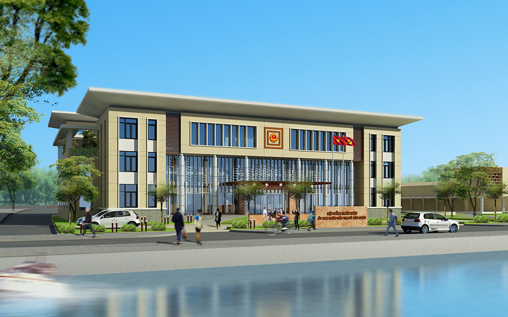 Phương án thiết kế Công trình Trụ sở UBND Thị xã Tân Châu